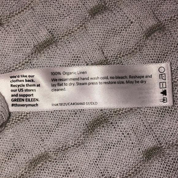 Eileen Fisher Linen Short Sleeve Top - Picture 5 of 7